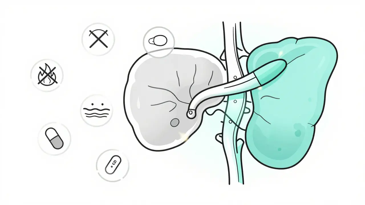Patient with spinal stimulator implant, abstract healing pancreas iconography